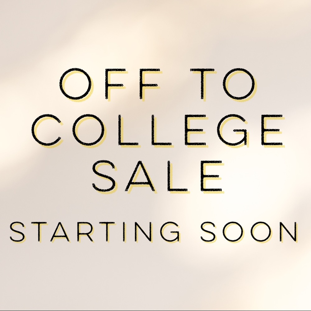 Off to college sale
